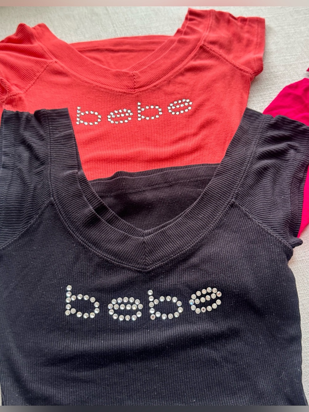 β¨ Vintage Y2K bebe Collection 3 Womenβs Top Shirt Bundle Set XS β¨ - Picture 2 of 8